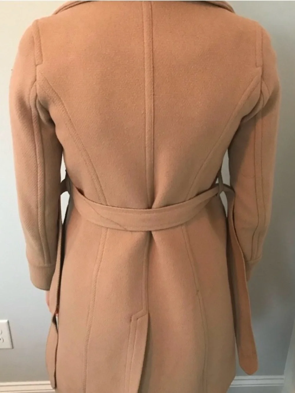 J. Crew Camel Wool Trench Coat 00 - Picture 2 of 3